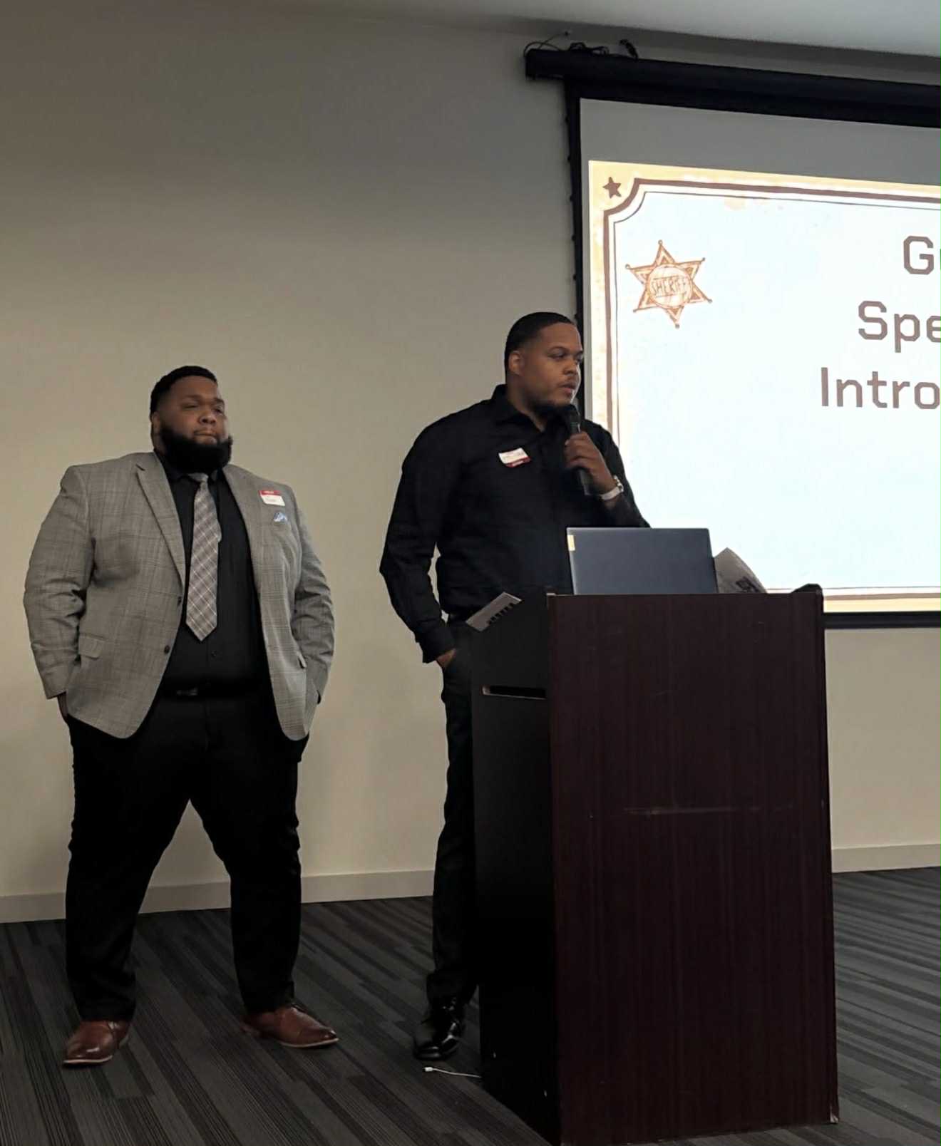 Andre at Speaking Event